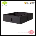Storage Box With Compartments, Black For Socks, Belts & Jewellery